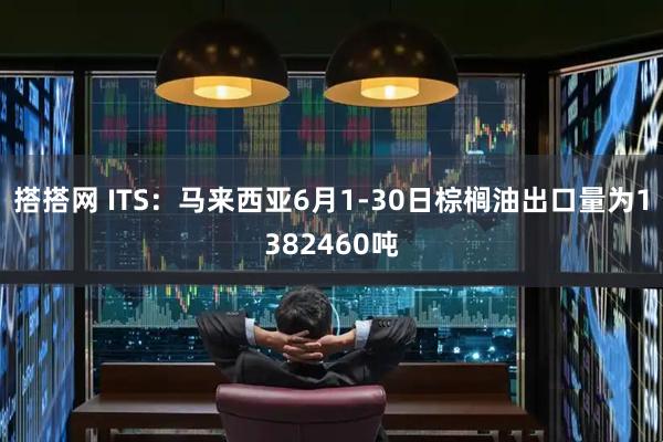 搭搭网 ITS：马来西亚6月1-30日棕榈油出口量为1382460吨